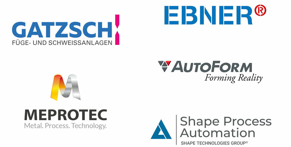 Logos der Entwicklungspartner von weba Werkzeugbau dargestellt auf weißem Hintergrund